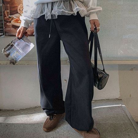 An array of Dongdaemum Women’s Pants, embodying the versatility of Korean fashion.