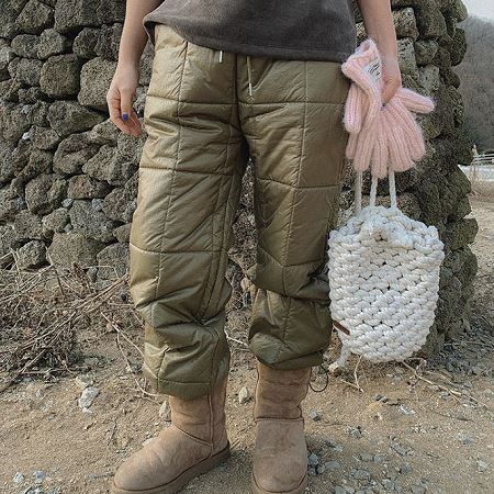 An array of Dongdaemum Women’s Pants, embodying the versatility of Korean fashion.