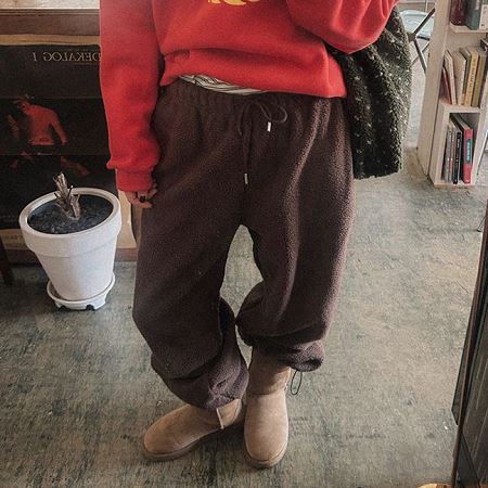 An array of Dongdaemum Women’s Pants, embodying the versatility of Korean fashion.