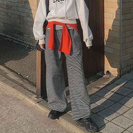 An array of Dongdaemum Women’s Pants, embodying the versatility of Korean fashion.
