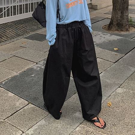 An array of Dongdaemum Women’s Pants, embodying the versatility of Korean fashion.