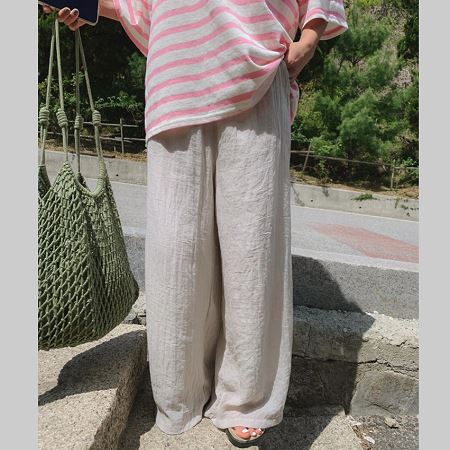 An array of Dongdaemum Women’s Pants, embodying the versatility of Korean fashion.