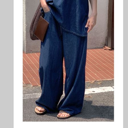 An array of Dongdaemum Women’s Pants, embodying the versatility of Korean fashion.