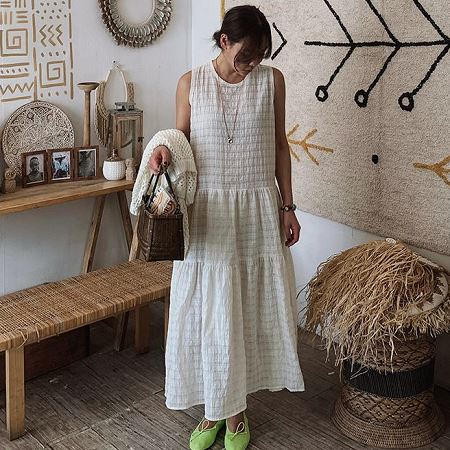 A collection of Dongdaemum Women’s Dresses, encapsulating the charm of Korean fashion.
