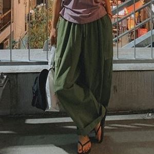 An array of Dongdaemum Women’s Pants, embodying the versatility of Korean fashion.