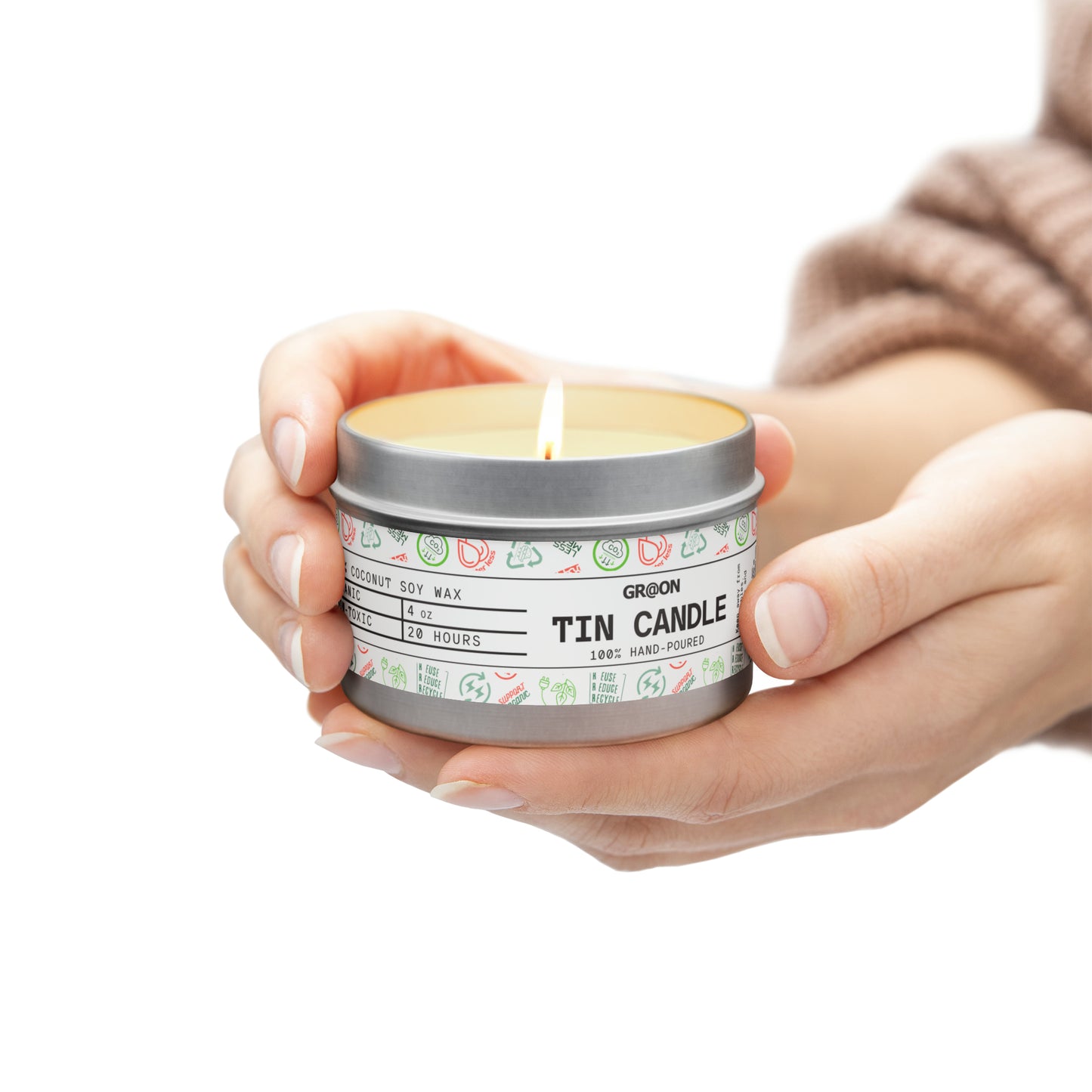 Tin Candles in 4oz and 8oz - Our Green Responsibility