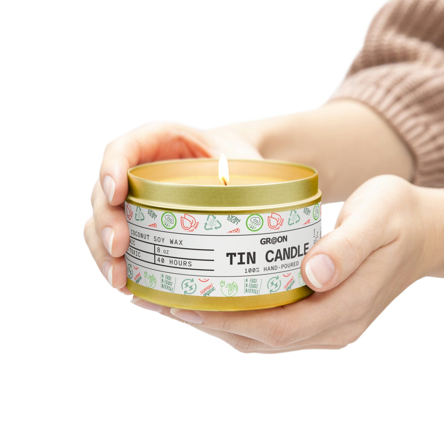 Tin Candles in 4oz and 8oz - Our Green Responsibility