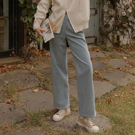 An array of Dongdaemum Women’s Pants, embodying the versatility of Korean fashion.