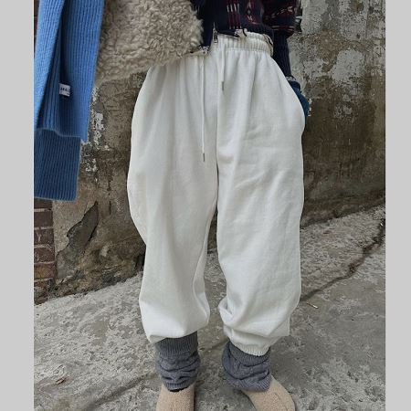 An array of Dongdaemum Women’s Pants, embodying the versatility of Korean fashion.