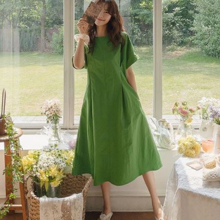 A collection of Dongdaemum Women’s Dresses, encapsulating the charm of Korean fashion.