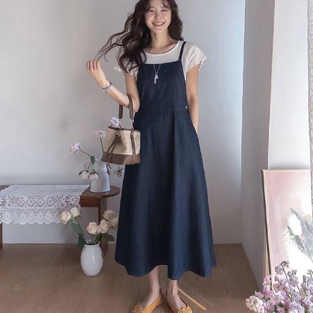 A collection of Dongdaemum Women’s Dresses, encapsulating the charm of Korean fashion.