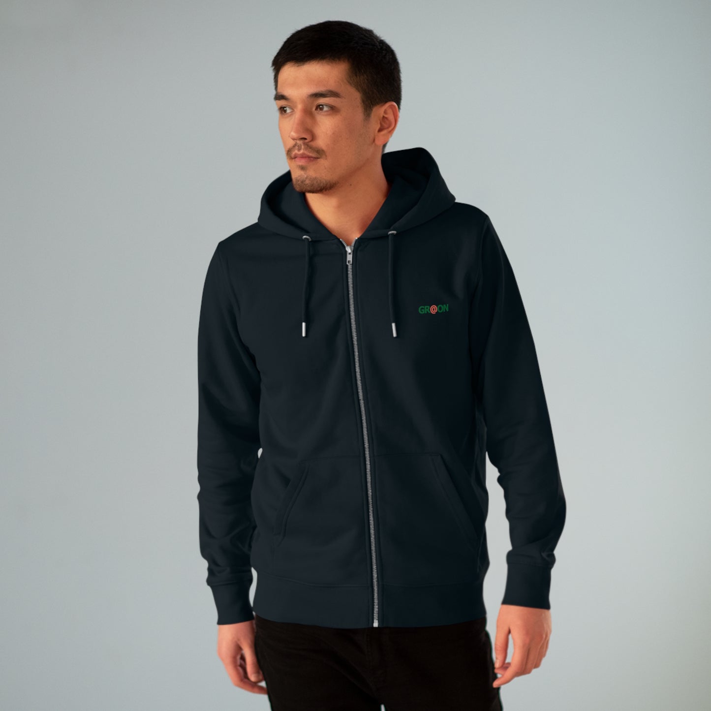 Eco-Friendly Organic - Unisex's Cultivator Zip Hoodie - Causes of Environmental Degradation graphic