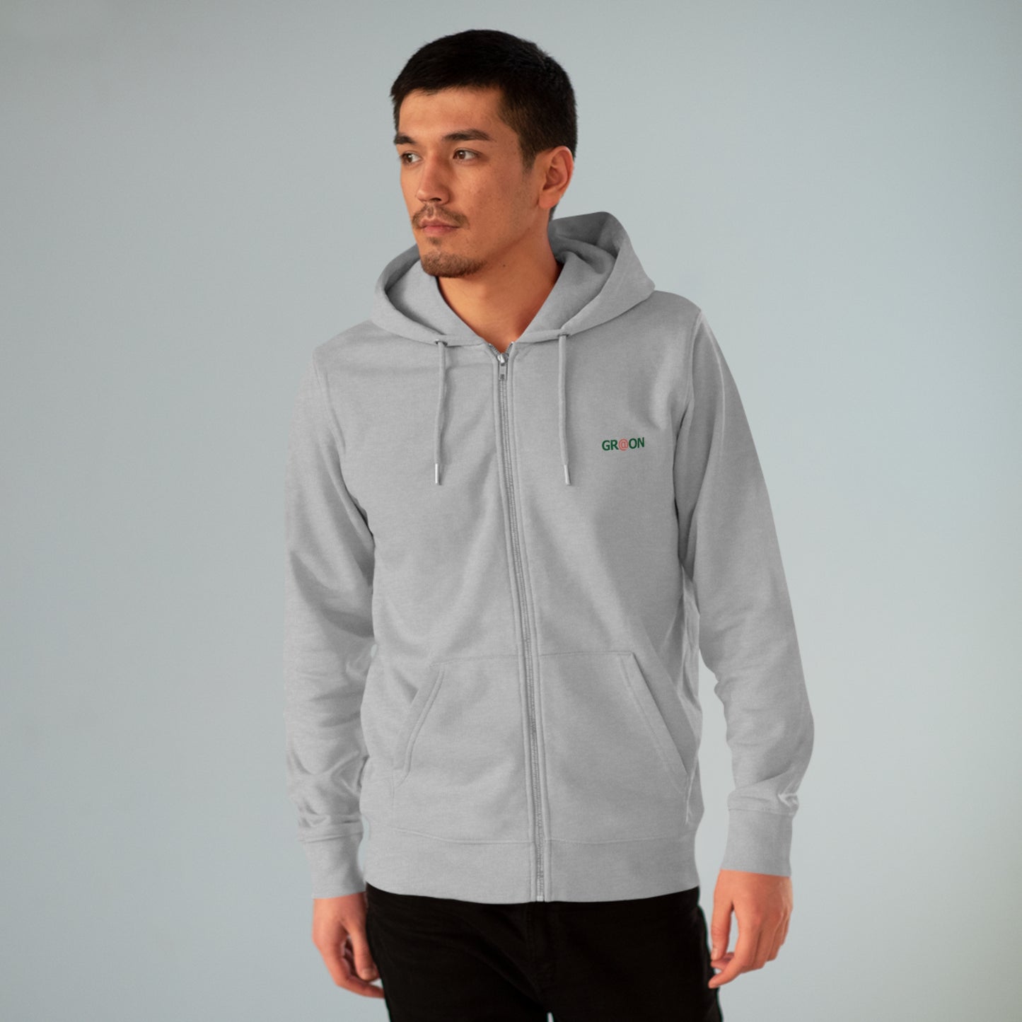 Eco-Friendly Organic - Unisex's Cultivator Zip Hoodie - Causes of Environmental Degradation graphic