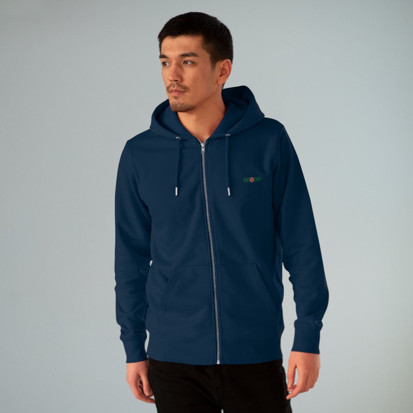 Eco-Friendly Organic - Unisex's Cultivator Zip Hoodie - Causes of Environmental Degradation graphic