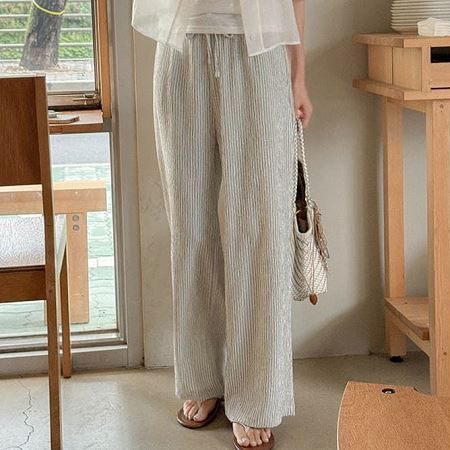 An array of Dongdaemum Women’s Pants, embodying the versatility of Korean fashion.