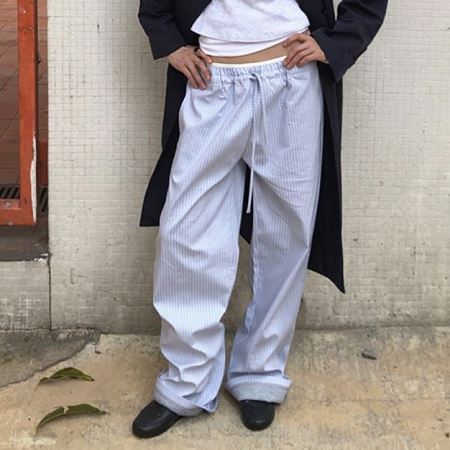 An array of Dongdaemum Women’s Pants, embodying the versatility of Korean fashion.