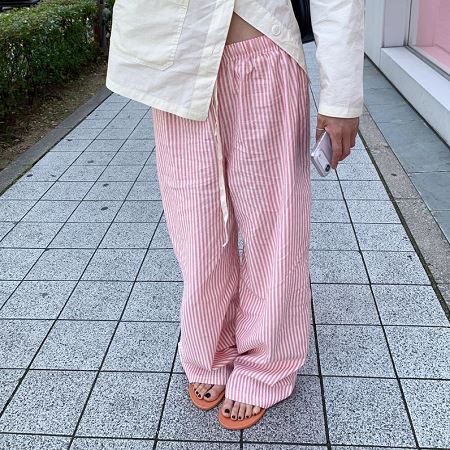 An array of Dongdaemum Women’s Pants, embodying the versatility of Korean fashion.
