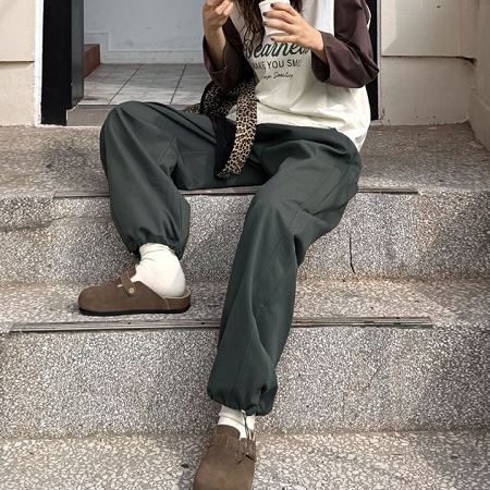 An array of Dongdaemum Women’s Pants, embodying the versatility of Korean fashion.