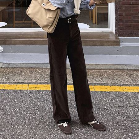 An array of Dongdaemum Women’s Pants, embodying the versatility of Korean fashion.