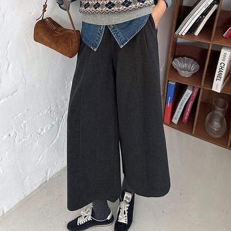 An array of Dongdaemum Women’s Pants, embodying the versatility of Korean fashion.