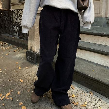 An array of Dongdaemum Women’s Pants, embodying the versatility of Korean fashion.