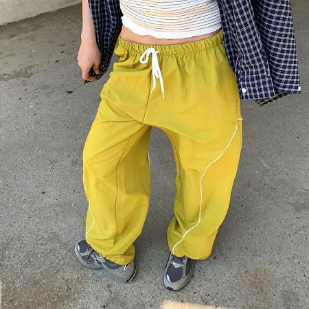 An array of Dongdaemum Women’s Pants, embodying the versatility of Korean fashion.