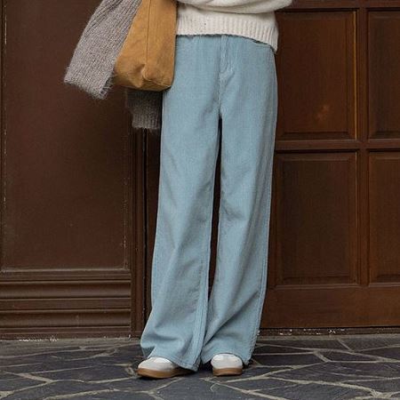 An array of Dongdaemum Women’s Pants, embodying the versatility of Korean fashion.