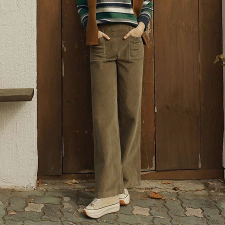 An array of Dongdaemum Women’s Pants, embodying the versatility of Korean fashion.