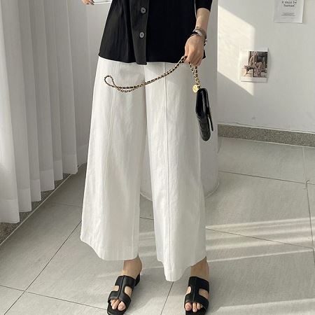 An array of Dongdaemum Women’s Pants, embodying the versatility of Korean fashion.