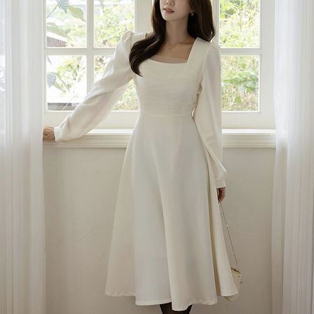 A collection of Dongdaemum Women’s Dresses, encapsulating the charm of Korean fashion.