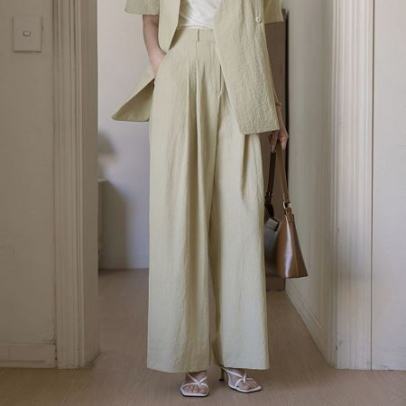 An array of Dongdaemum Women’s Pants, embodying the versatility of Korean fashion.