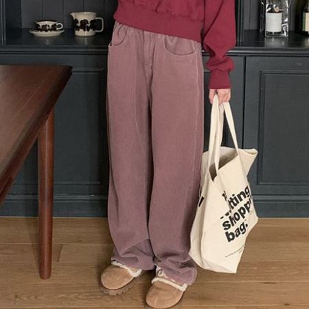 An array of Dongdaemum Women’s Pants, embodying the versatility of Korean fashion.