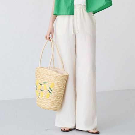 An array of Dongdaemum Women’s Pants, embodying the versatility of Korean fashion.