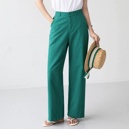 An array of Dongdaemum Women’s Pants, embodying the versatility of Korean fashion.