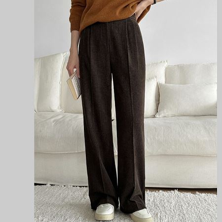 An array of Dongdaemum Women’s Pants, embodying the versatility of Korean fashion.