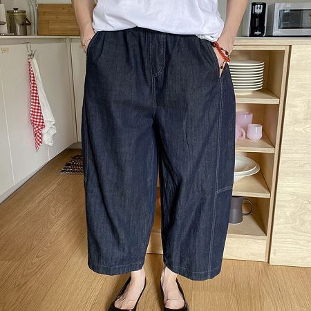 An array of Dongdaemum Women’s Pants, embodying the versatility of Korean fashion.