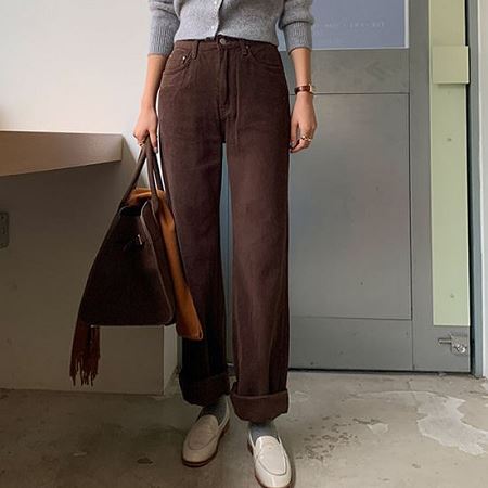 An array of Dongdaemum Women’s Pants, embodying the versatility of Korean fashion.