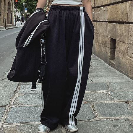 An array of Dongdaemum Women’s Pants, embodying the versatility of Korean fashion.