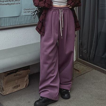 An array of Dongdaemum Women’s Pants, embodying the versatility of Korean fashion.